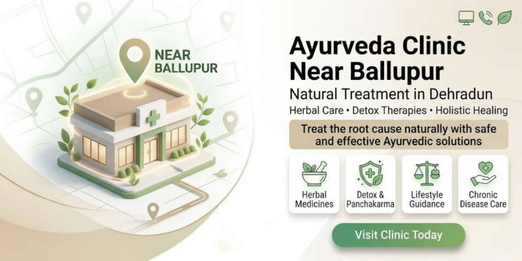 Ayurveda clinic near Ballupur Dehradun
