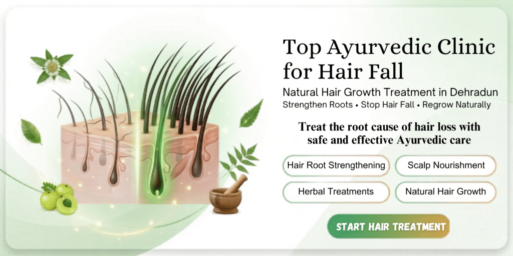 Top Ayurvedic clinic in Dehradun for hair fall