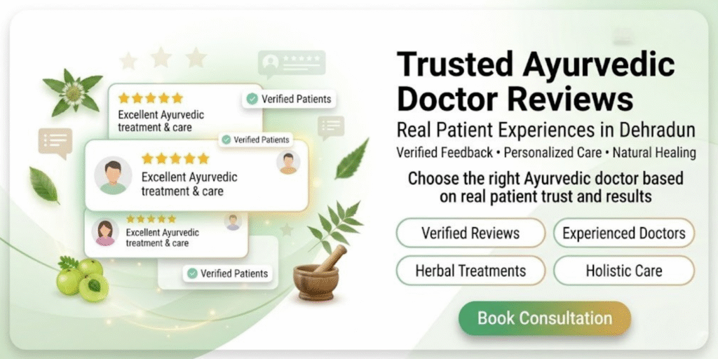 Trusted Ayurvedic doctor Dehradun reviews